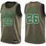 Nike Boston Celtics #26 Aaron Nesmith Green Salute to Service 2022 NBA Finals Swingman Jersey Mens