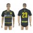 Dortmund #23 JI Away Soccer Club Jersey
