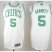 Revolution 30 Boston Celtics 5 Garnett White NBA Jersey Cheap