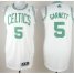 Revolution 30 Boston Celtics 5 Garnett White NBA Jersey Cheap