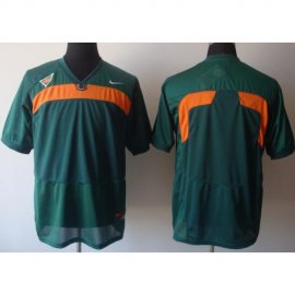 Miami Hurricanes Blank Green College Football Jersey