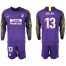 Atletico Madrid #13 Oblak Purple Goalkeeper Long Sleeves Soccer Club Jersey