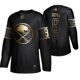 Adidas Buffalo Sabres #9 Jack Eichel Mens 2019 Black Golden Edition Authentic Stitched NHL Jersey