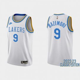Los Angeles Los Angeles Lakers #9 Kent Bazemore White Mens Nike NBA 2022-23 Classic Edition Jersey Mens