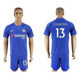 Chelsea #13 Courtois Home Soccer Club Jersey