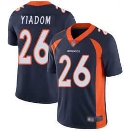 Nike Denver Broncos #26 Isaac Yiadom Navy Blue Alternate Mens Stitched NFL Vapor Untouchable Limited Jersey