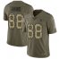 Nike Houston Texans #88 Jordan Akins Olive/Camo Mens Stitched NFL Limited 2017 Salute To Service Jersey