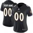 Nike Baltimore Ravens Customized Black Alternate Stitched Vapor Untouchable Limited Womens NFL Jersey