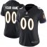 Nike Baltimore Ravens Customized Black Alternate Stitched Vapor Untouchable Limited Womens NFL Jersey