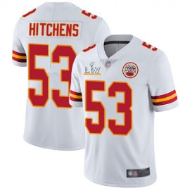 Nike Kansas City Chiefs #53 Anthony Hitchens White Youth Super Bowl LV Bound Stitched NFL Vapor Untouchable Limited Jersey