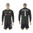 Dortmund #1 Weidenfeller Black Goalkeeper Long Sleeves Soccer Club Jersey
