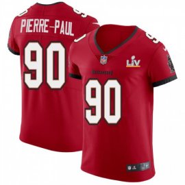 Tampa Bay Buccaneers #90 Jason Pierre-Paul Mens Super Bowl LV Bound Nike Red Vapor Elite Jersey