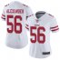Nike San Francisco 49ers #56 Kwon Alexander White Womens Stitched NFL Vapor Untouchable Limited Jersey