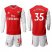 Arsenal #35 M.Elneny Red Home Long Sleeves Soccer Club Jersey