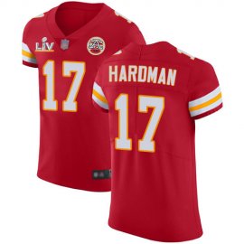 Nike Kansas City Chiefs #17 Mecole Hardman Red Team Color Mens Super Bowl LV Bound Stitched NFL Vapor Untouchable Elite Jersey
