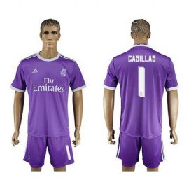 Real Madrid #1 Casillas Away Soccer Club Jersey