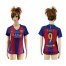 Womens Barcelona #9 Suarez Home Soccer Club Jersey