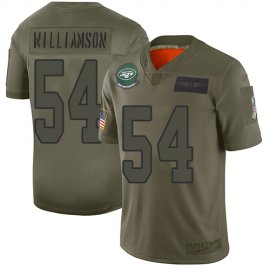 Nike New York Jets #54 Avery Williamson Camo Mens Stitched NFL Limited 2019 Salute To Service Jersey