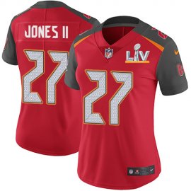 Nike Tampa Bay Buccaneers #27 Ronald Jones II Red Team Color Womens Super Bowl LV Bound Stitched NFL Vapor Untouchable Limited Jersey