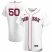 Boston Red Sox #50 Mookie Betts Mens Nike White Home 2020 Authentic Player MLB Jersey