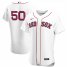 Boston Red Sox #50 Mookie Betts Mens Nike White Home 2020 Authentic Player MLB Jersey