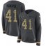 Nike New Orleans Saints #41 Alvin Kamara Anthracite Salute to Service Womens Stitched NFL Limited Therma Long Sleeve Jersey