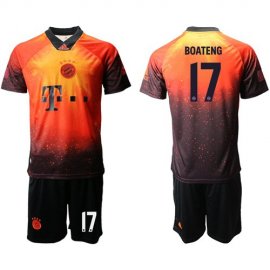 Bayern Munchen #17 Boateng FIFA 19AD Memorial Edition Soccer Club Jersey