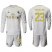 Real Madrid #23 Reguilon White Home Long Sleeves Soccer Club Jersey