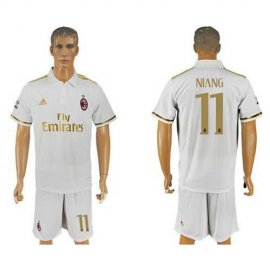 AC Milan #11 Niang Away Soccer Club Jersey