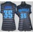 Cheap Women Oklahoma City Thunder 35 Kevin Durant Grey With Black Strip Revolution 30 Swingman NBA Jerseys