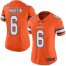 Nike Denver Broncos #6 Sam Martin Orange Womens Stitched NFL Limited Rush Jersey