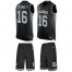 Nike Las Vegas Raiders #16 Jim Plunkett Black Team Color Mens Stitched NFL Limited Tank Top Suit Jersey