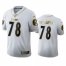 Pittsburgh Steelers #78 Alejandro Villanueva Mens Nike White Golden Edition Vapor Limited NFL 100 Jersey