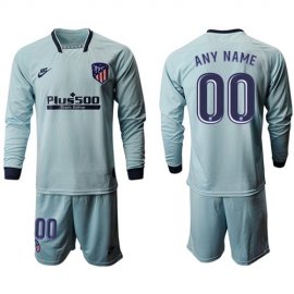 Atletico Madrid Personalized Third Long Sleeves Soccer Club Jersey