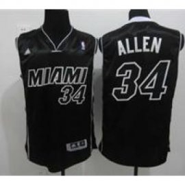 Miami Heat #34 Ray Allen Full Black NBA Jerseys Cheap