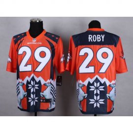 Nike Denver Broncos #29 Bradley Roby Orange Mens Stitched NFL Elite Noble Fashion Jersey