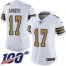 Nike New Orleans Saints #17 Emmanuel Sanders White Womens Stitched NFL Limited Rush 100th Season Jersey