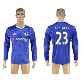 Chelsea #23 Batshuayi Home Long Sleeves Soccer Club Jersey