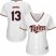 Minnesota Twins #13 Ehire Adrianza White Home Womens Stitched MLB Jersey