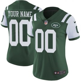 Nike New York Jets Customized Green Team Color Stitched Vapor Untouchable Limited Womens NFL Jersey