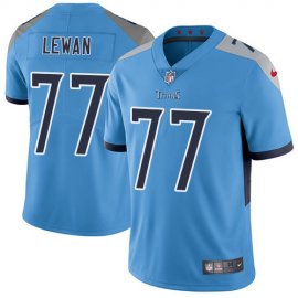 Nike Tennessee Titans #77 Taylor Lewan Light Blue Alternate Mens Stitched NFL Vapor Untouchable Limited Jersey