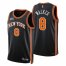 New York New York Knicks #8 Kemba Walker Mens Nike Black 2021/22 Swingman NBA Jersey – City Edition Mens