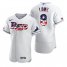 Tampa Bay Rays #8 Brandon Lowe Mens Nike White Fluttering USA Flag Limited Edition Authentic MLB Jersey