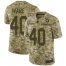 Nike Indianapolis Colts #40 Spencer Ware Camo Mens Stitched NFL Limited 2018 Salute To Service Jersey