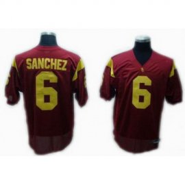 USC Trojans 6 Sanchez Red NCAA Jerseys