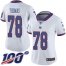 Nike New York Giants #78 Andrew Thomas White Womens Stitched NFL Limited Rush 100th Season Jersey