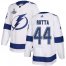 Adidas Tampa Bay Lightning #44 Jan Rutta White Road Authentic Youth 2020 Stanley Cup Champions Stitched NHL Jersey