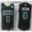 Mens Nike Boston Celtics #0 Jayson Tatum Black NBA Authentic Statement Edition Jersey
