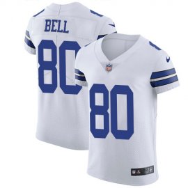 Nike Dallas Cowboys #80 Blake Bell White Mens Stitched NFL New Elite Jersey