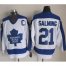 Toronto Maple Leafs #21 Borje Salming White/Blue CCM Throwback Stitched NHL Jersey